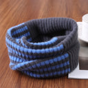 Striped Knit Winter Scarf