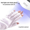 UV Safe Nail Gloves for Tanning Sessions
