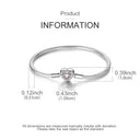Bracelet Sterling Silver Snowflake Heart