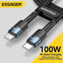 Essager 100W USB-C Fast Charger Cable Quick Charge 3M Length