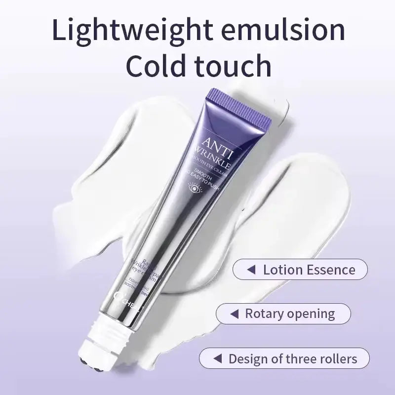 Anti Wrinkle Anti Dark Circle Eye Cream Roller Massager Moisturizing Eye Bags Anti Aging Hyaluronic Acid Eye Skin Care Products