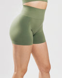 High Waist Scrunch Butt Seamless Yoga Shorts for Women