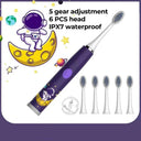 Colorful Cartoon Sonic Electric Toothbrush for Kids Waterproof