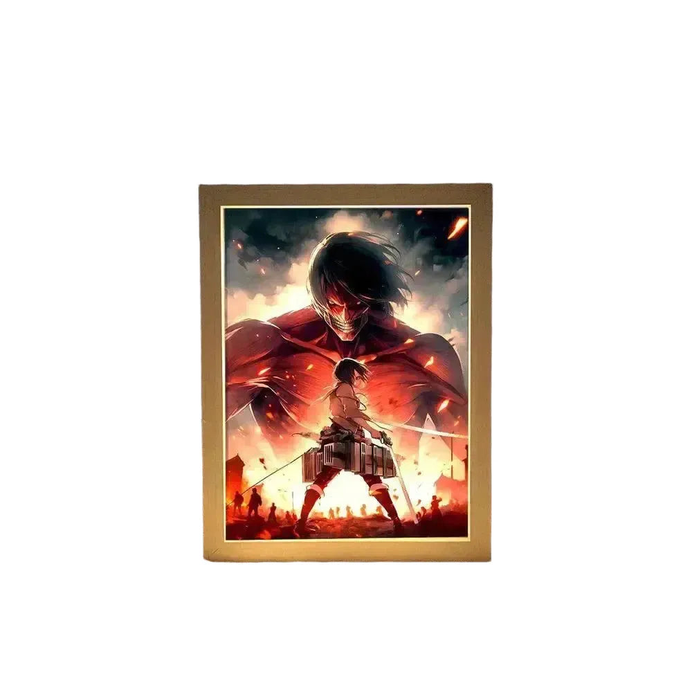Led Moon Lamp for Anime Fans Soft Glow — attack on titan 03