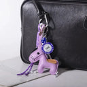 Moonbiffy Leather Pony Keychain for Keys