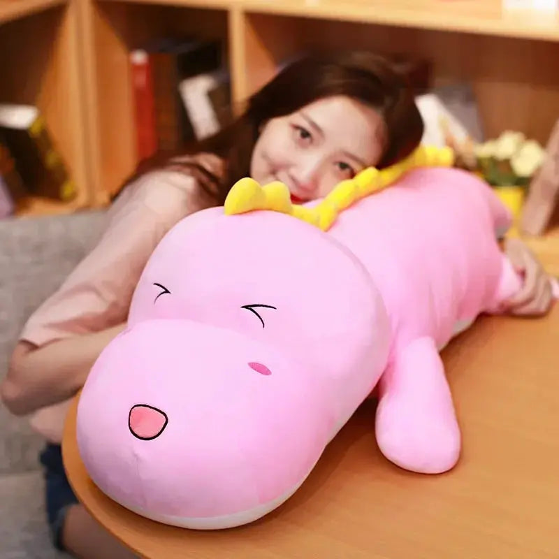 80CM Long Cute Dinosaur Plush Toy Boyfriend Pillow