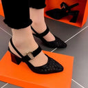 Women's Summer Baotou High Heel Hollow Sandals 35-40