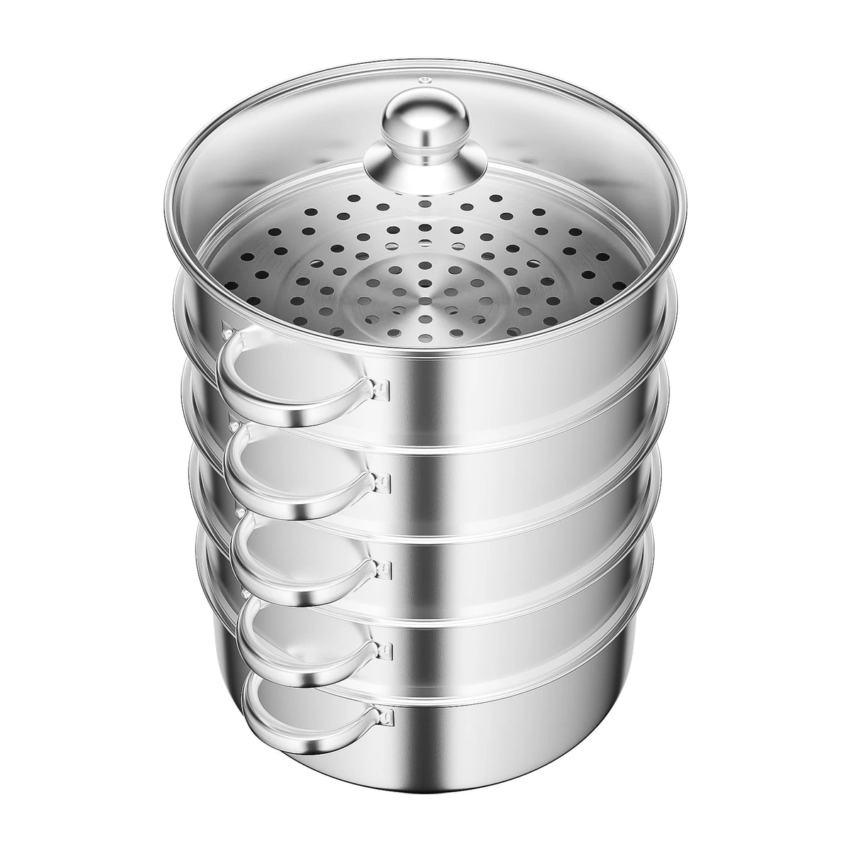 Stainless Steel Steamer Cookware Cooking Pot Tier Steaming Grids — product view 8