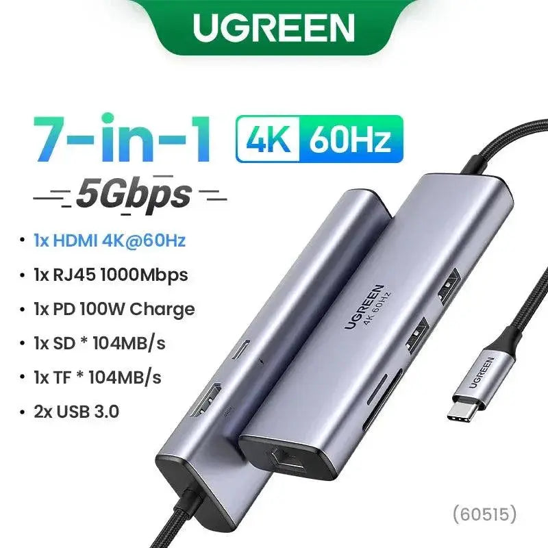Versatile USB C Hub for MacBook HDMI — 10Gbps 11-in1 8K30Hz