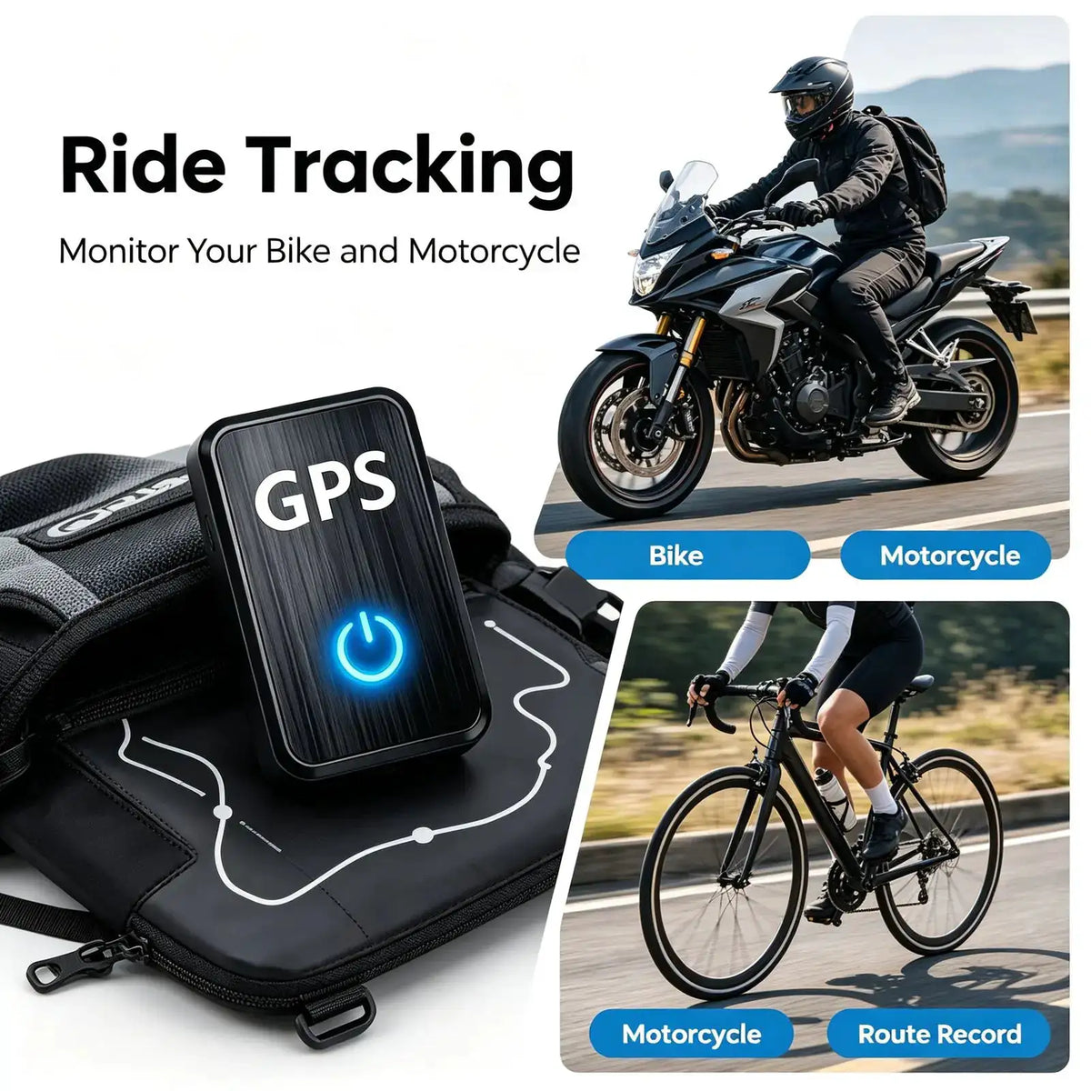 Portable Mini GPS Tracker, Magnetic Hidden Anti‑Theft Locator — product view 3