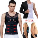 Men's Slimming Compression Tank Top with Zipper Gynecomastia
