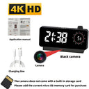 4K HD Mini WiFi Clock Camera, Supports Remote Viewing, Mobile Detection, Light Adjustment, Nanny Style Wireless WiFi Camera