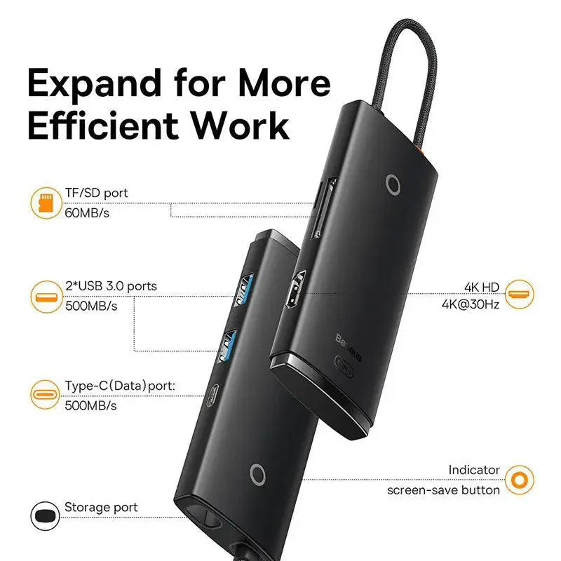 Baseus USB C Hub Versatile Adapter For MacBook Pro Air