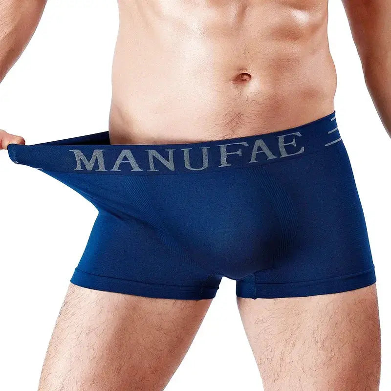 Men's Seamless Boxer Briefs Japanese Style High Elastic