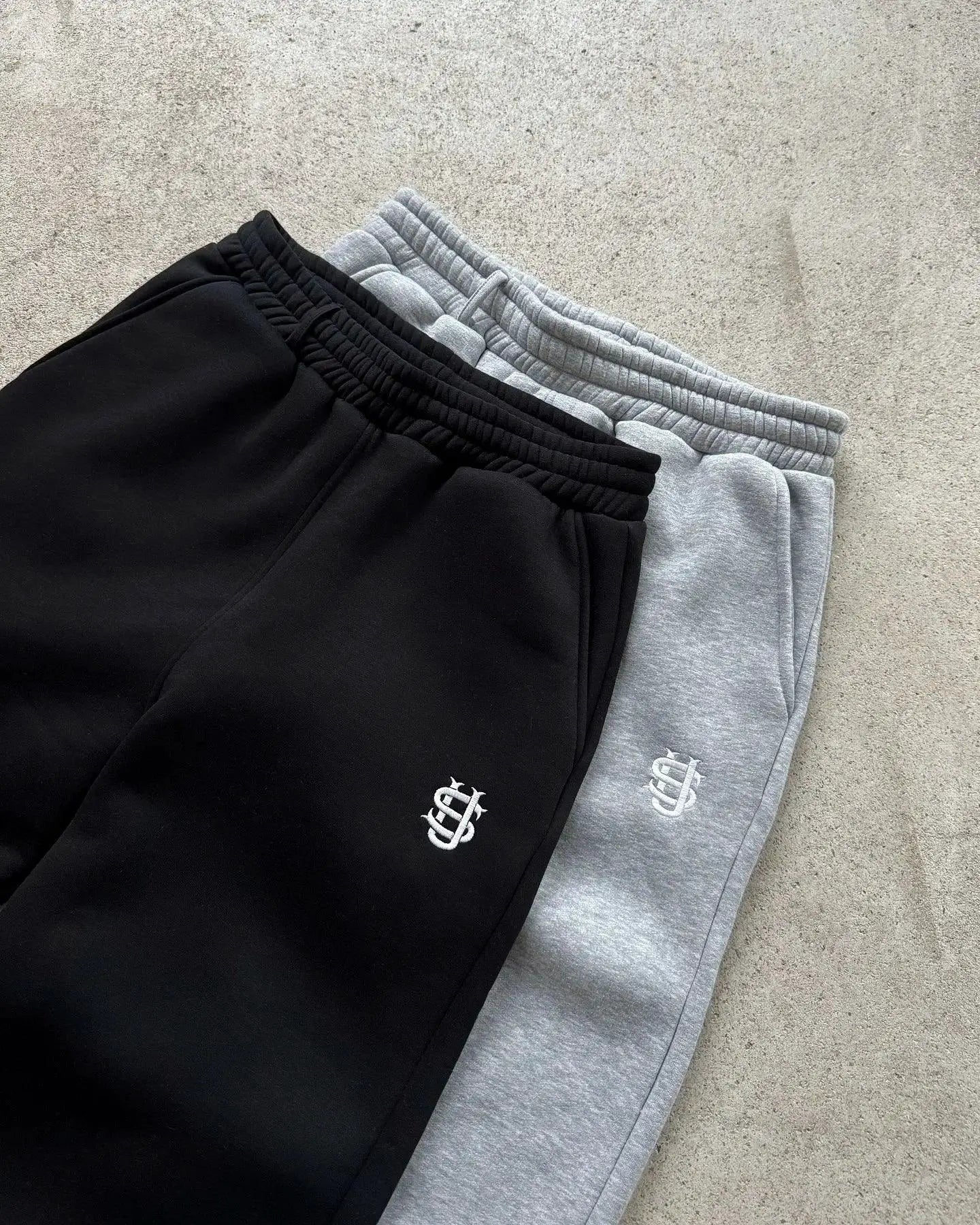 Embroidery Pattern Baggy Pants Women Retro Loose Sweatpants - OurLum.com