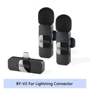 BOYA BY V2 Pro Wireless Lavalier Lapel Mic For iPhone Android USB C YouTube Vlog