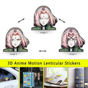 NARUTO Anime 3D Motion Lenticular Waterproof Stickers Set