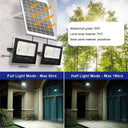 Dual Head Solar LED Garden Wall Light