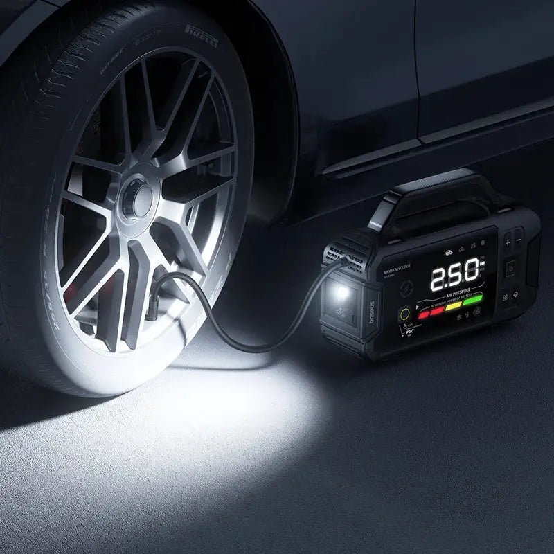 Baseus VJ1 3000A Jump Starter 4 in 1 150PSI Air Compressor Power Bank 21600mAh Car Battery Emergency Boosters Portable Starting Device