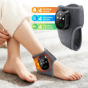Electric Foot Ankle Massager 4 Mode Vibration 4 Level Hot Compress Timer Massage Support Ankle Brace Fascia Muscle Relax
