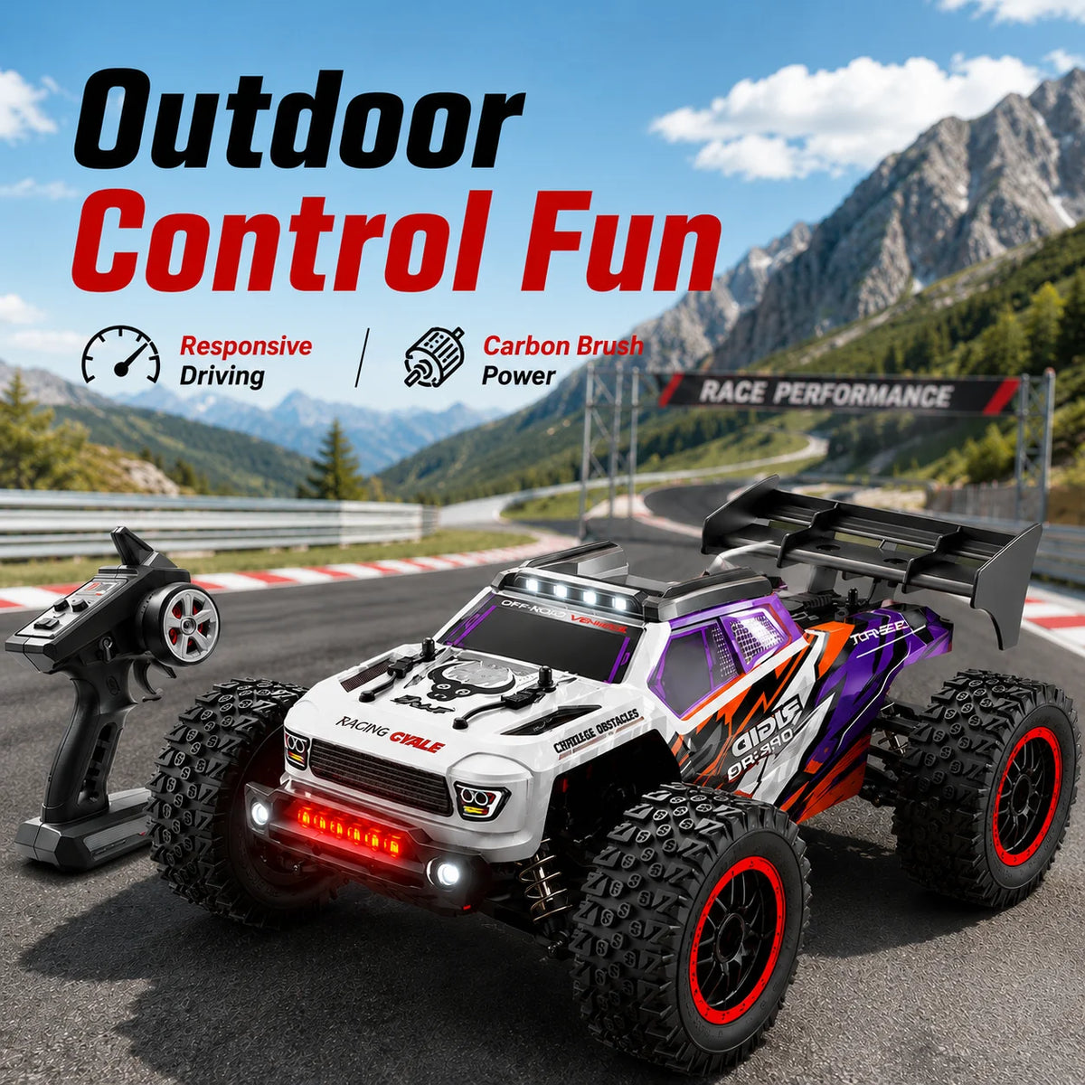 ZNLYRION RC Truck PRO High Speed Brushless Full Metal Gear Differential — product view 1
