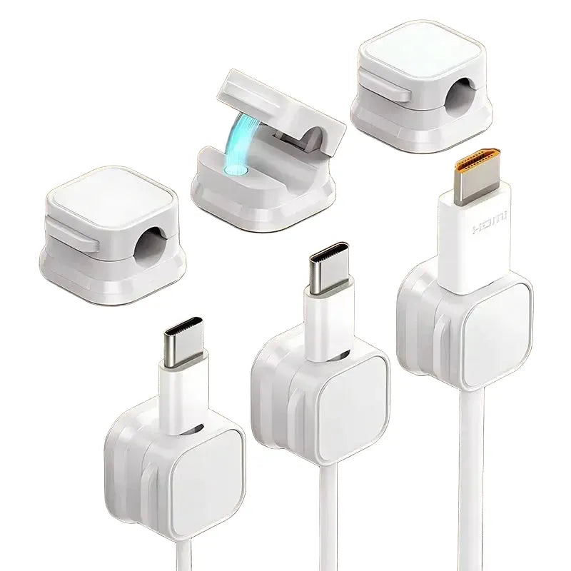 Magnetic Cable Holders - Tidy Under Desk Cables — product view 1