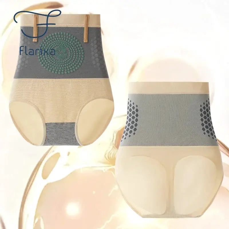 Flarixa Seamless Panties Women High Waist Tummy Control