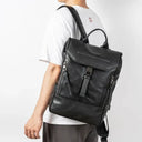 Genuine Leather Travel Backpack 15.6 In