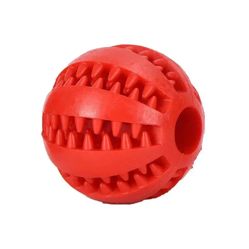 Dog Chew Toy for Dental Health Relief — Red