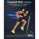 Under Desk Walking Pad Treadmill Incline Kinomap For Office