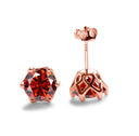 Moissanite Earrings in Sterling Silver Birthday
