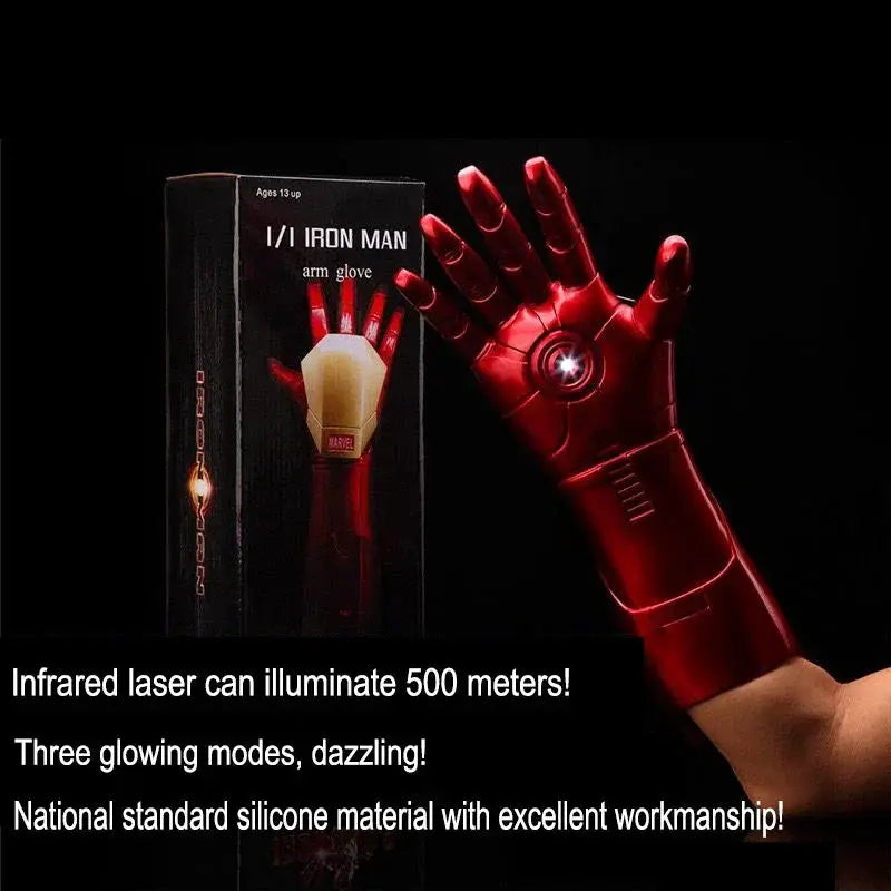 Iron Man LED Helmet Cosplay Mask With Gloves OneToOne Scale