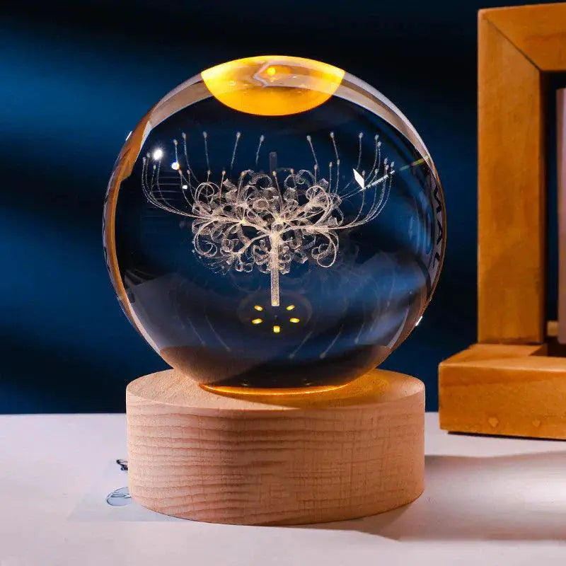 Valentines Day Galaxy Crystal Ball Led Night Light Gift — product view 12
