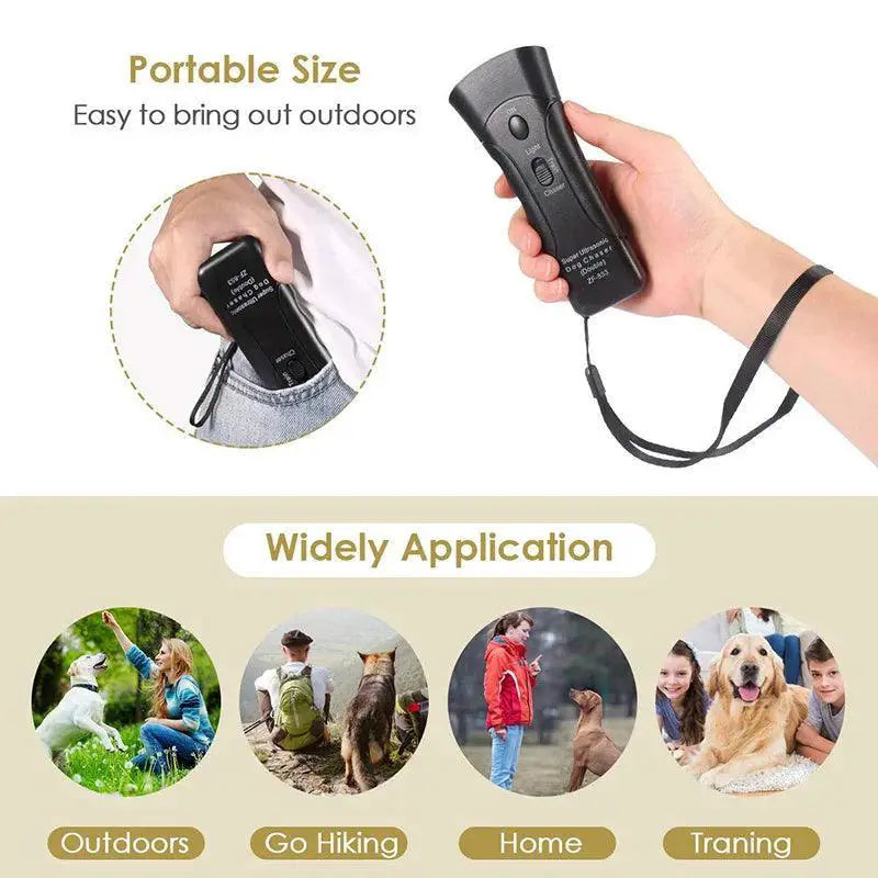 Pet Dog Ultrasonic Bark Control Repeller Training Device