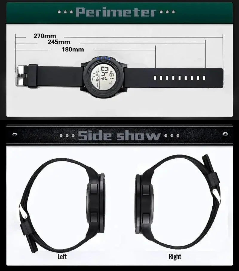 YIKAZE LED Sports Watch Waterproof Chronograph for Men
