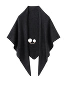 Women Irregular Wool Shawl Wrap