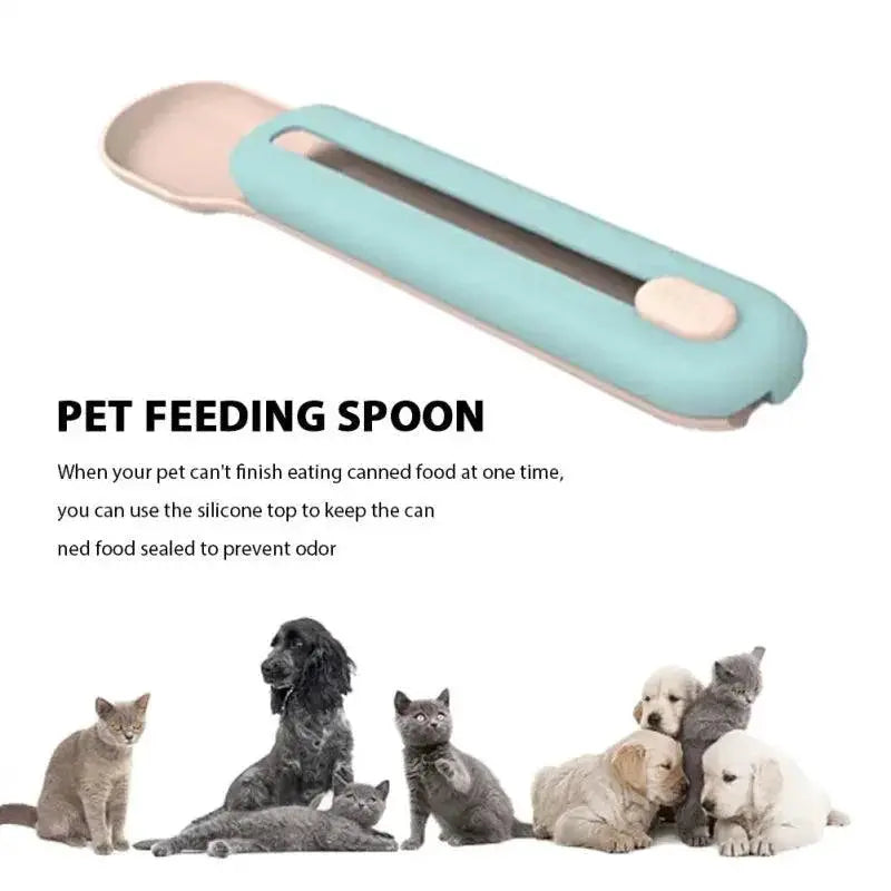 Pet Food Dispenser Spoon for Cats and Dogs Squeezer