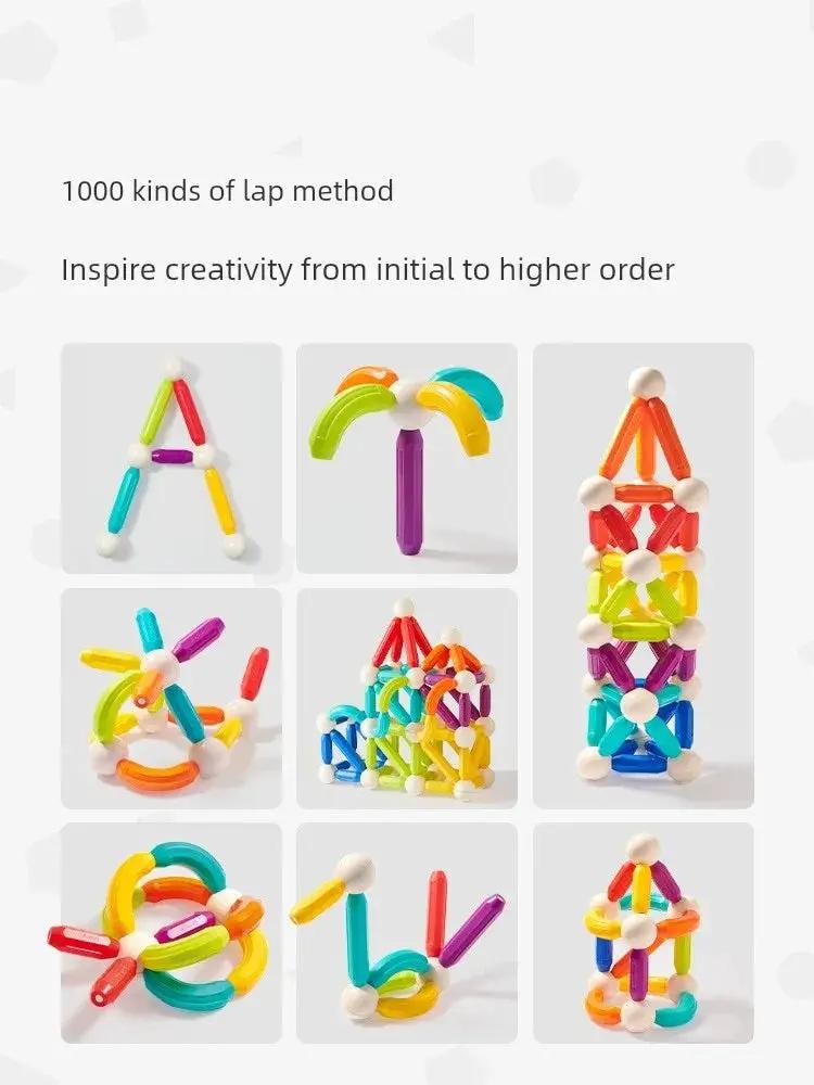 Mideer Educational Magnetic Rods Building Blocks For Kids