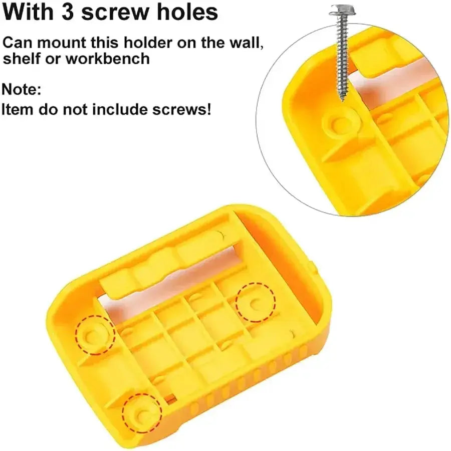 2 5 10Pcs Battery Holder for 18V 20V 60V Yellow Storage