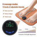 Foot Massager 3D Smart EMS Home Rechargeable Foot Pad Feet Massager Portable Foot Therapy Relax Muscles 6 Modes 15 Levels