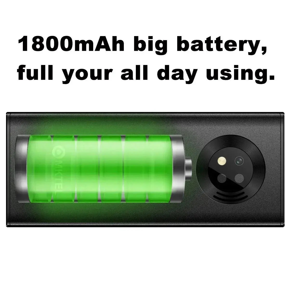 MKTEL EXO Feature Phone Dual SIM 1.77in Display Radio Torch