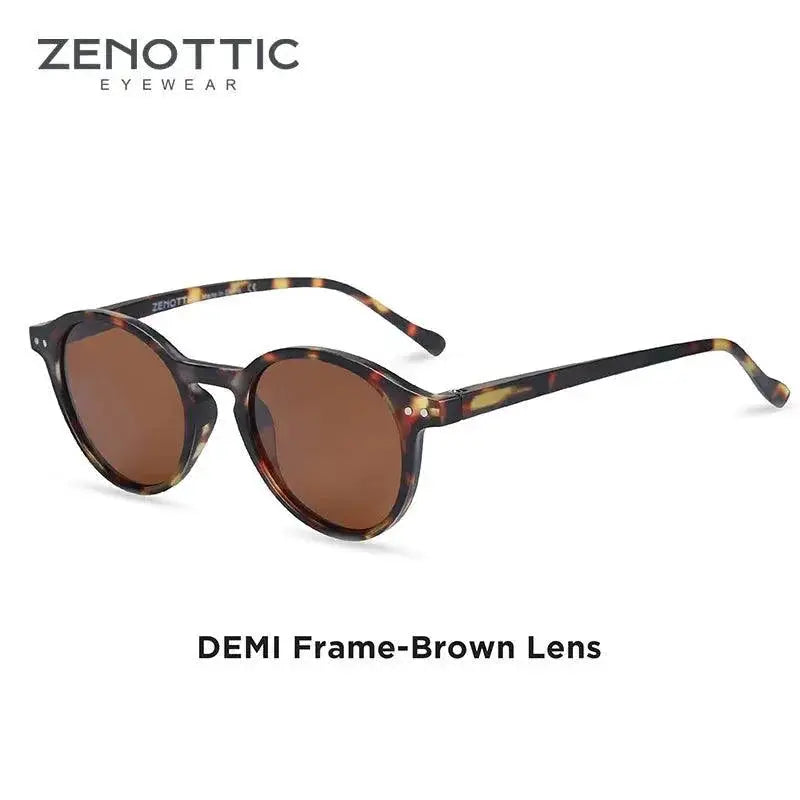 Vintage Circular Polarized Sunglasses for Men and Women