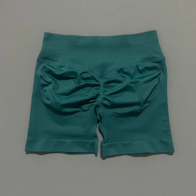 HISTELLO Seamless Scrunch Yoga Shorts