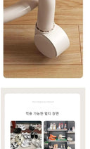 Pulley Low Stool: Wheel Children Shoe Changing