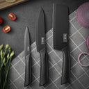 Kitchen Knife Set - Razor Sharp Alloy Blades Block
