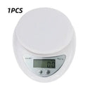 5kg Digital Kitchen Scale - With Lid And Tray