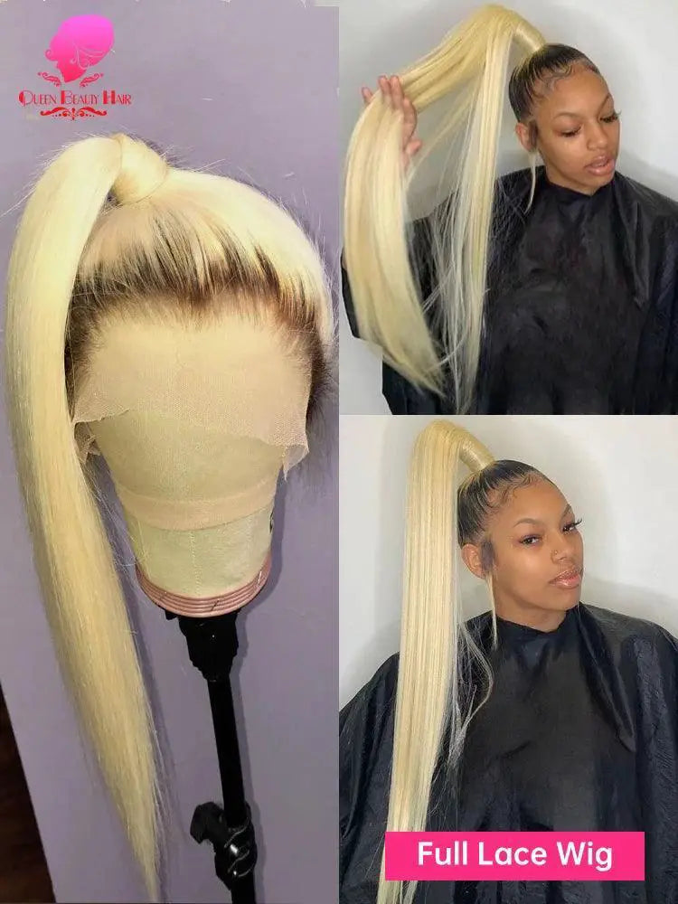 Luxe Ombre Blonde Lace Front Wig Brazilian Remy Hair