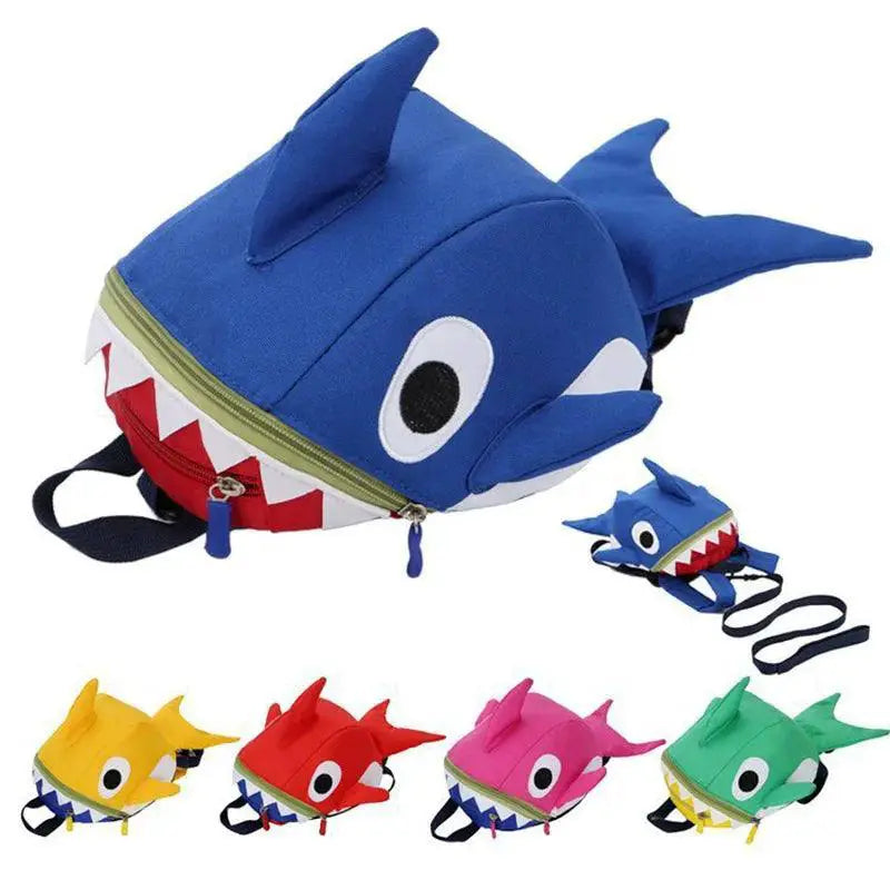 Funny Cartoon Shark Backpack Cute Toddler Safety Harness