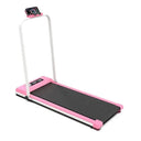 Pink Portable Foldable Indoor Treadmill For Silent Home Workouts