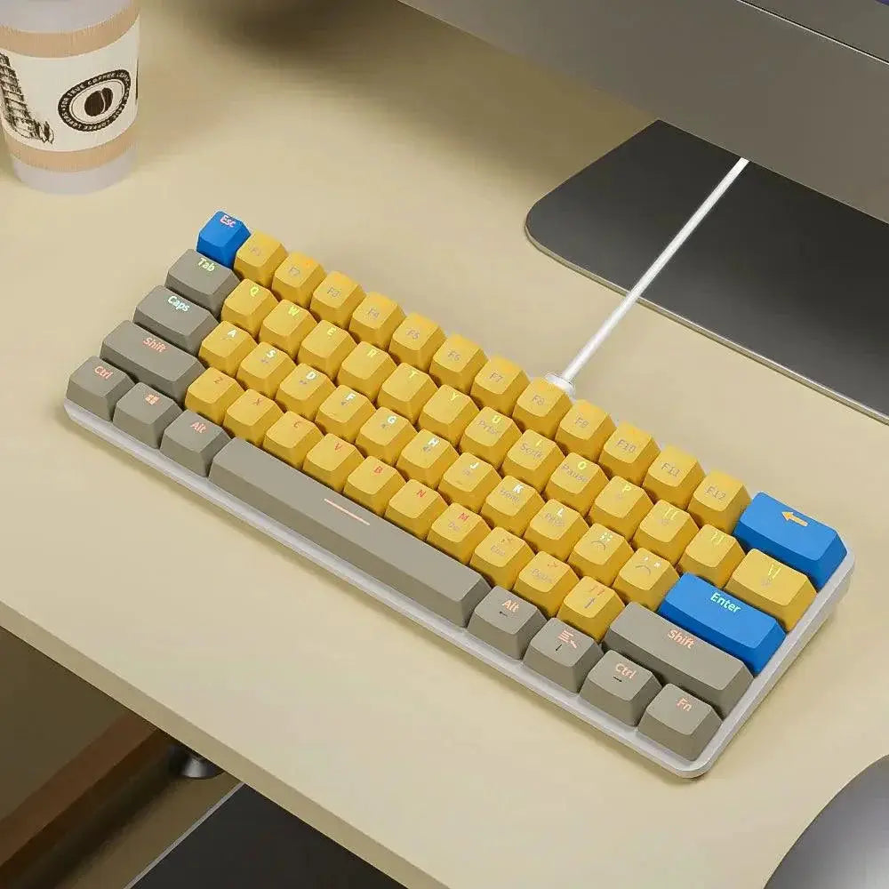 MUCAI Mini Mechanical Gaming Keyboard Red Switches